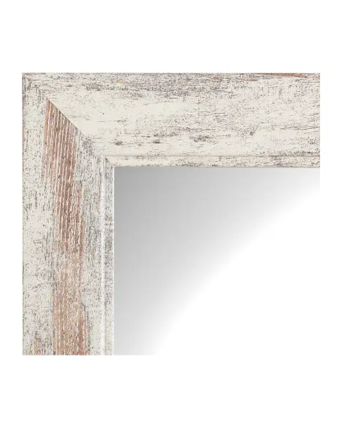 Espejo de pared en marco White Antique 66x186 cm blanco