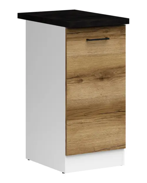 Armario de cocina inferior Junona Line 40 cm derecha roble delano claro con encimera