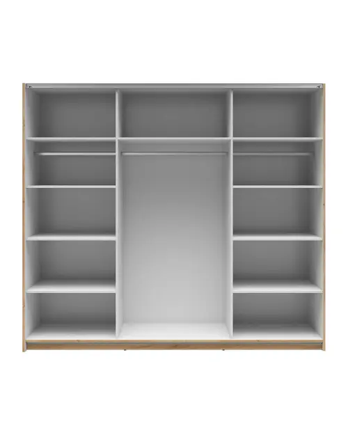 Armario de puertas correderas Tetrix 220 cm roble wotan