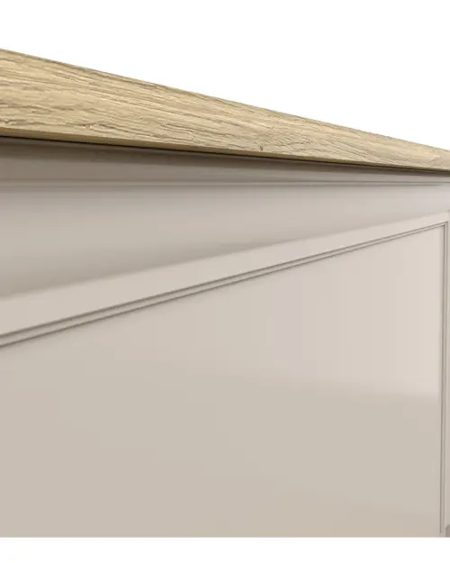 Cama Anga B 160x200 con somier y contenedor cachemira/roble mauvella