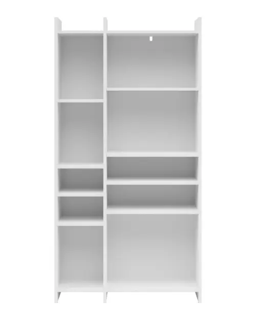 Estantería Benny 80 cm con 8 estantes blanca