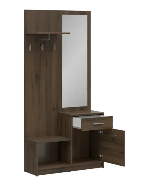 Conjunto de recibidor Nepo Plus 90 cm roble noble