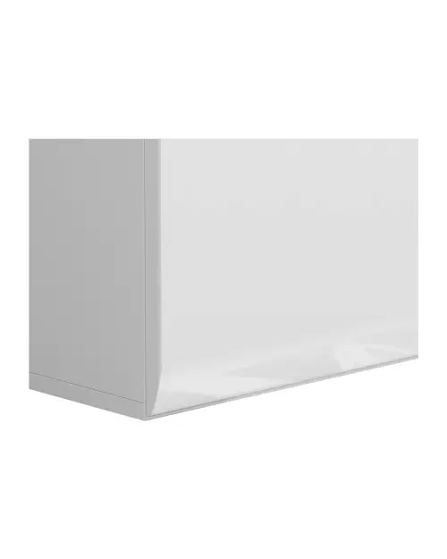 Vitrina Azteca Trio 90 cm con 2 puertas blanco brillo