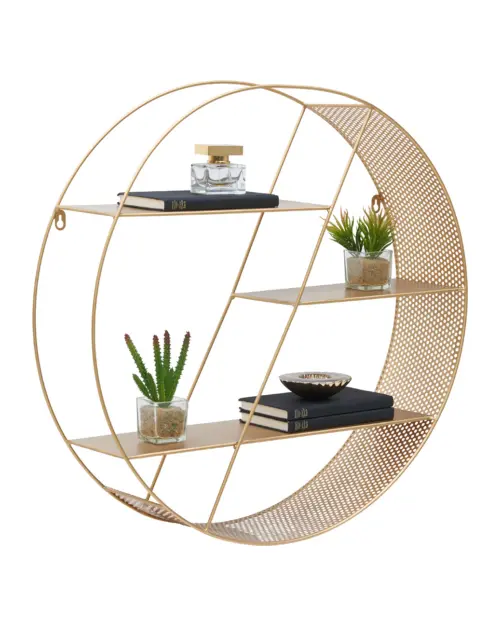 Estante de pared Fuz 60 cm dorado