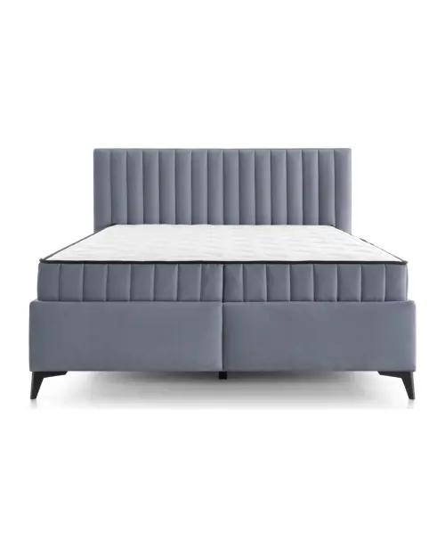 Continental bed Joy 180x200 with storage containers grey