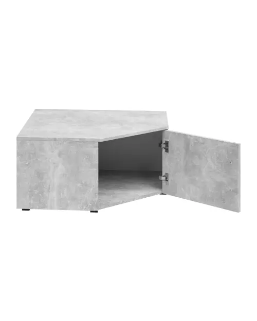 Estantería de esquina MultiDo 71,5x71,5 cm con puertas atelier claro