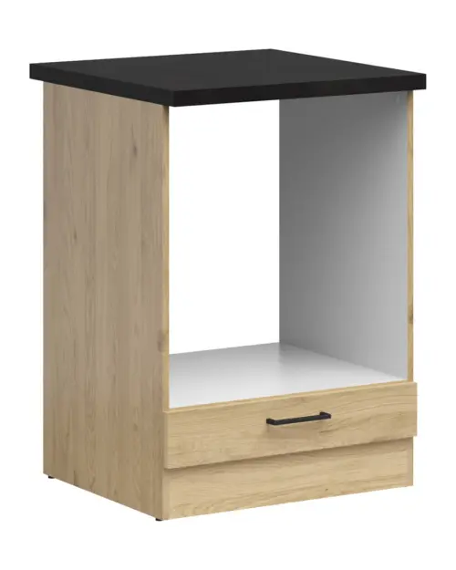 Mueble de cocina para horno empotrado Junona Line 60 cm roble bernstein con encimera
