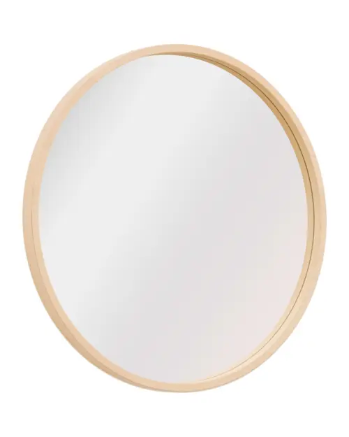Espejo de pared en marco Circle 64,5 cm redondo marrón
