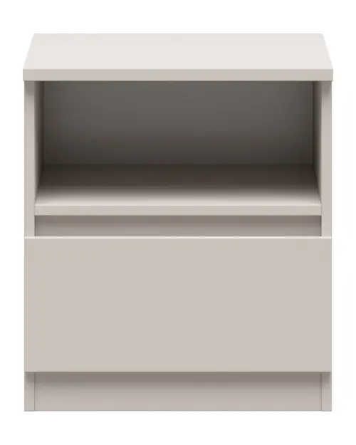 Mesita de noche Tetrix 45 cm con cajón cachemira