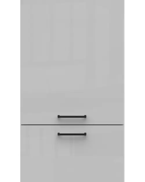 Mueble bajo de cocina Junona Line 50 cm alto izquierdo gris claro brillo