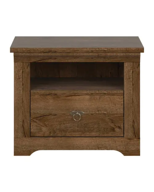 Mesita de noche Patras 58 cm con cajón roble april
