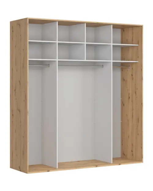 Sliding wardrobe Flex 220 cm artisan oak/cashmere