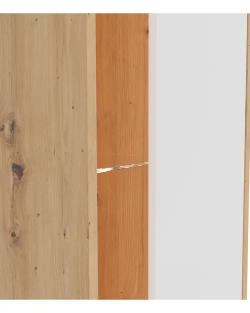 Estantería Gap 52 cm con puertas y 3 estantes roble artisan/blanco