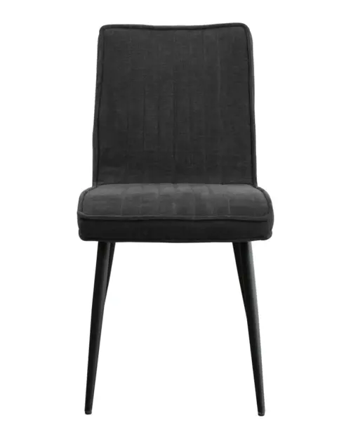 Silla tapizada Lena gris oscuro