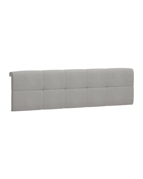 Funda tapizada para cama Tetrix 140 cm gris