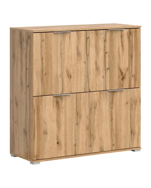 Armario Zele 104 cm cuatro puertas roble wotan