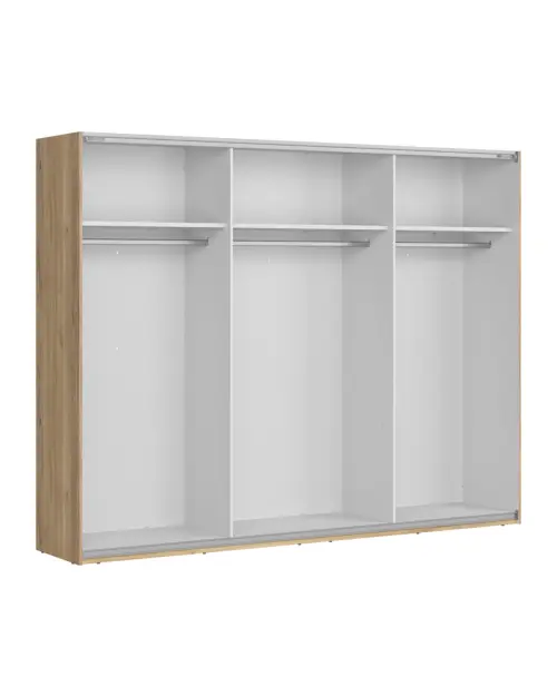 Шкаф-купе Glamour 270 см кашемир/дуб маувелла