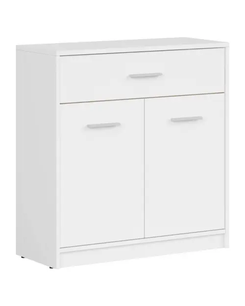 Cómoda Nepo Plus 80 cm con 2 puertas y un cajón blanca