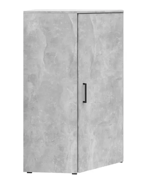 Estantería de esquina MultiDo 71,5x71,5 cm con puertas atelier claro