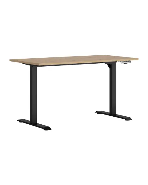 Escritorio Space Office 140 cm con regulación eléctrica roble artisan