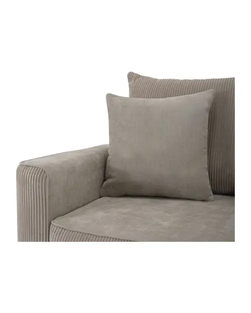 Трехместный диван Larisa 2 раскладной с ящиком, шенилловый бежевый