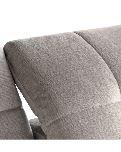 Sofá rinconero izquierdo Ariado convertible con contenedor de terciopelo beige