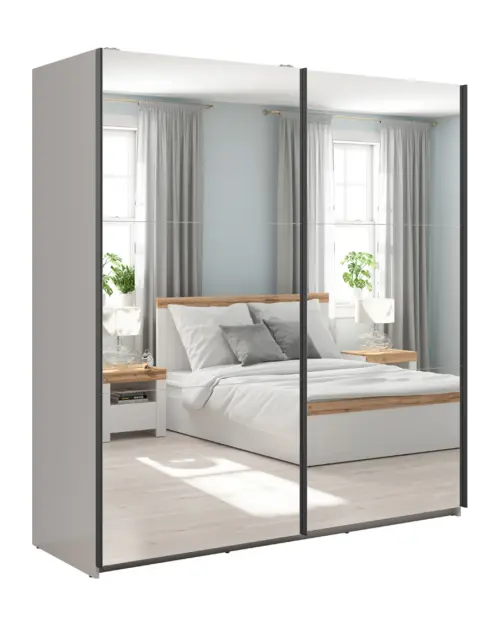 Armario corredero Tetrix 183 cm con espejo cachemira