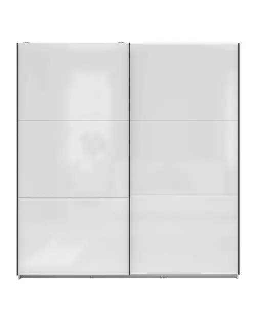 Armario de puertas correderas Tetrix 183 cm blanco brillo