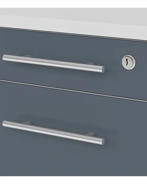 Cajonera Office Lux 40 cm gris claro/grafito