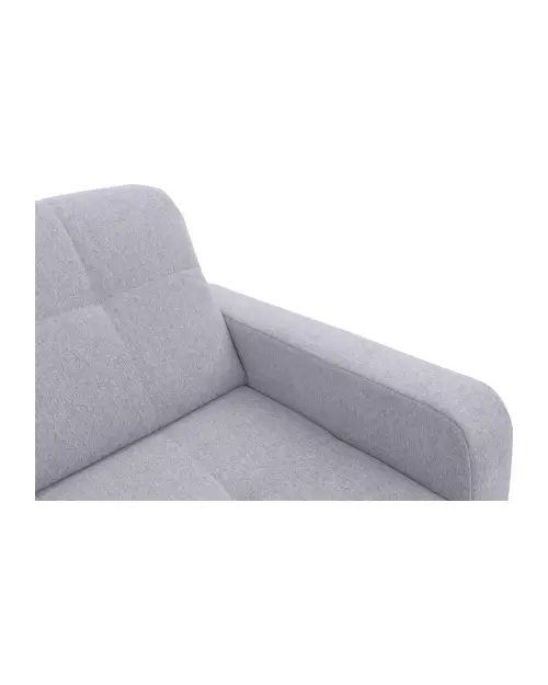 Угловой диван левосторонний Lars раскладной с ящиком серый