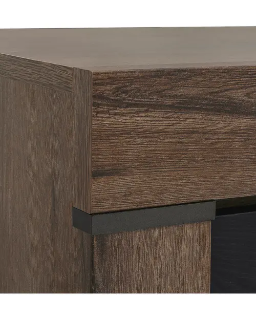 Cómoda Balin 160 cm con 2 puertas y 3 cajones roble monastery/roble negro