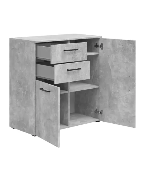 Cómoda MultiDo 80 cm con 2 puertas y 2 cajones atelier claro