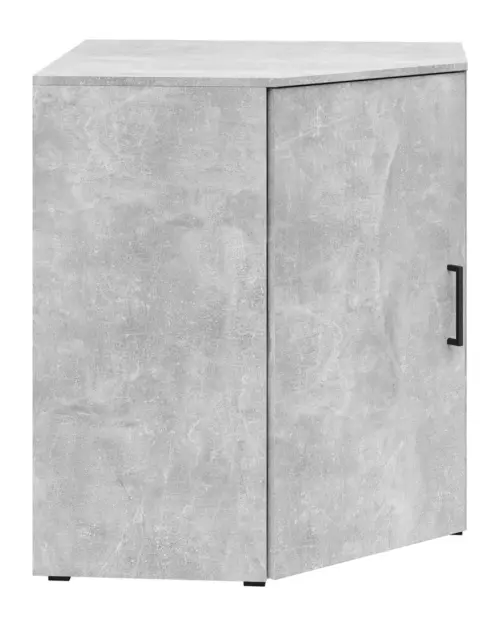 Estantería de esquina MultiDo 71,5x71,5 cm con puertas atelier claro