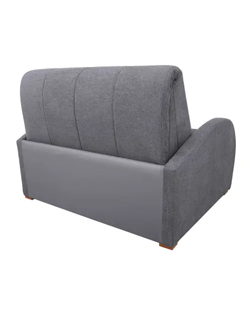 Sofá de dos plazas con función de cama y arcón POLI gris