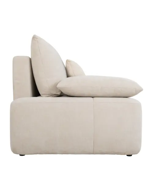 Sofa trzyosobowa Hello rozkładana z pojemnikiem jasnobeżowa