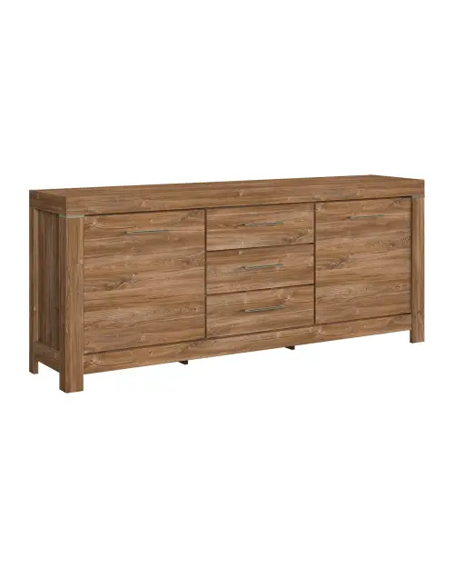 Cómoda Gent 200 cm con 2 puertas y 3 cajones roble stirling