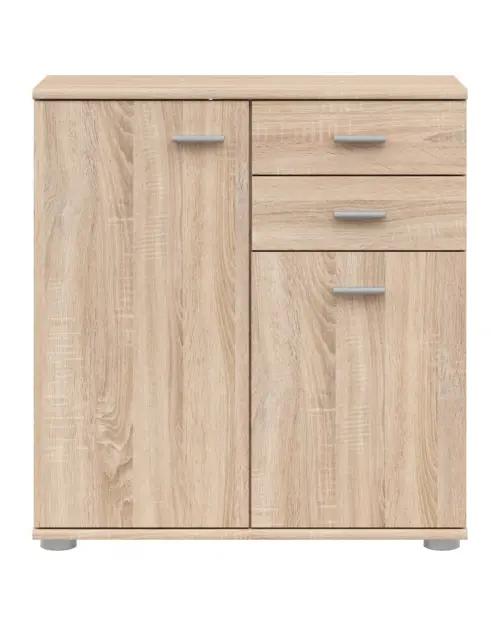 Komoda Noeda 71 cm z 2 drzwiami i 2 szufladami dąb sonoma