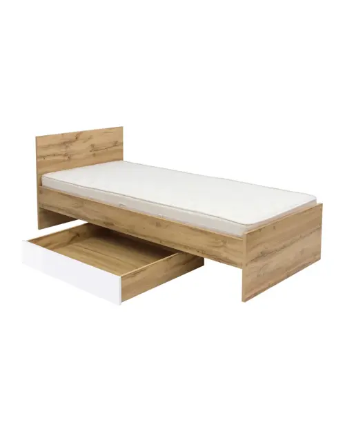 Cama Zele 90x200 roble wotan