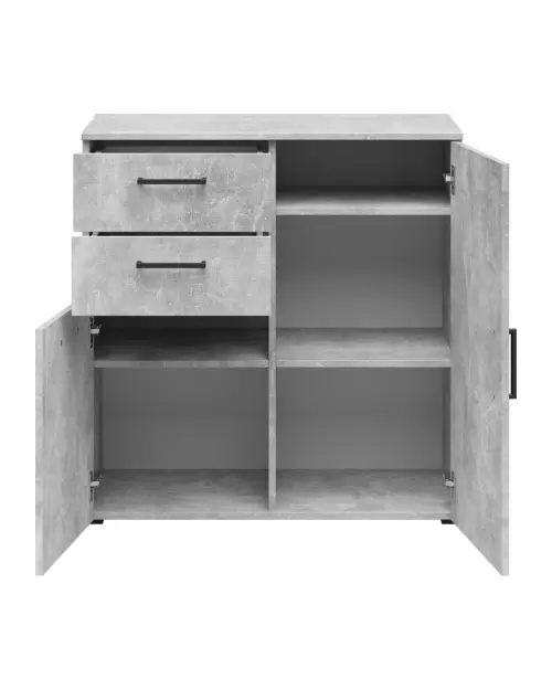 Cómoda MultiDo 80 cm con 2 puertas y 2 cajones atelier claro