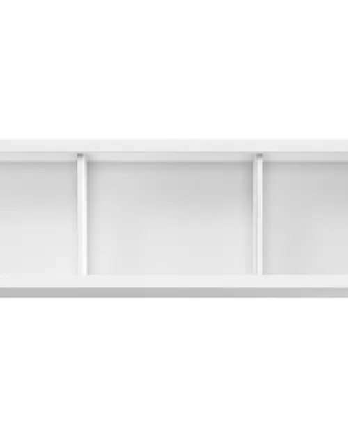 Armario de pared Kaspian 143 cm abierto blanco