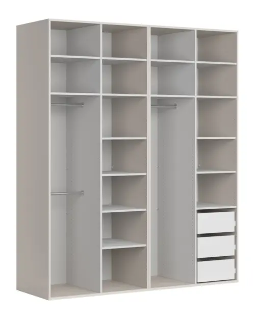Modular wardrobe Flex 200 cm with 4 doors cashmere