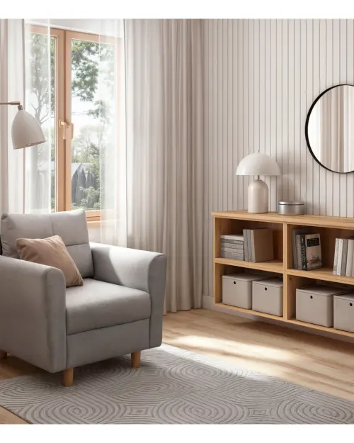 Estantería System 64 con estante roble coast evoke