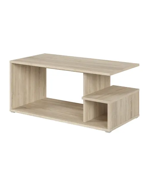 Mesa de centro Gato 100x50 con estante roble sonoma