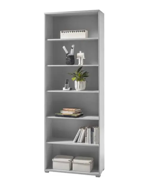Estantería Office Lux 79 cm con 5 estantes gris