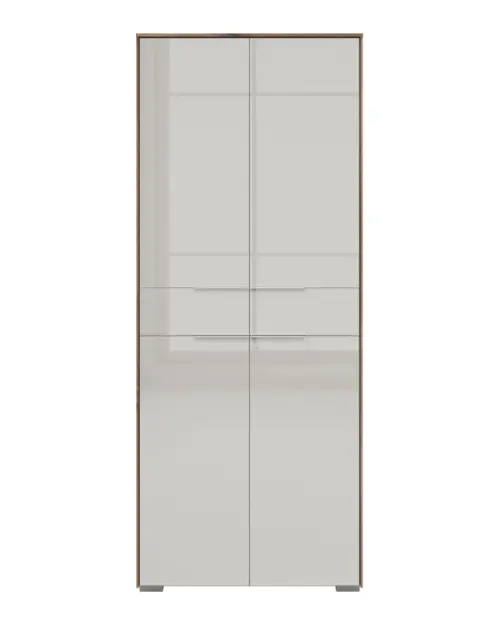 Estantería Nevada 80 cm con 2 puertas roble flagstaff oscuro