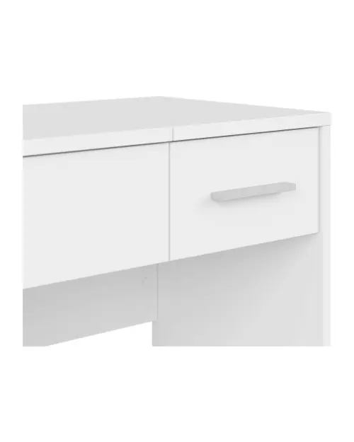 Tocador Nepo Plus 80 cm con cajón, compartimento y espejo blanco