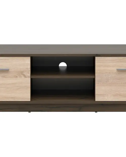 Mueble TV Nepo Plus 138 cm con 2 puertas y estante roble noble/roble sonoma