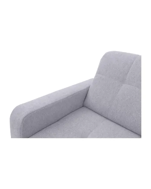 Sofá rinconera derecho Lars con función cama y arcón gris