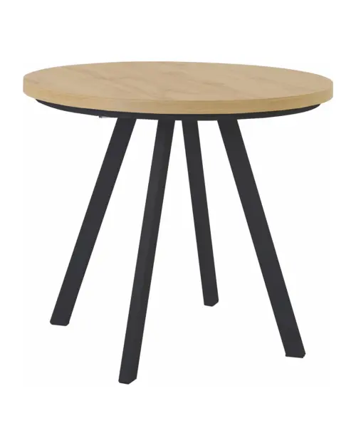 Extendable table Pares artisan oak/black 90-180x90