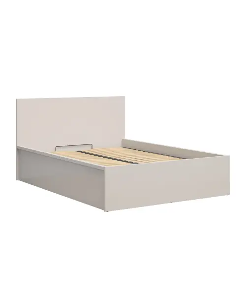 Cama Tetrix 140x200 con somier y contenedor cachemira